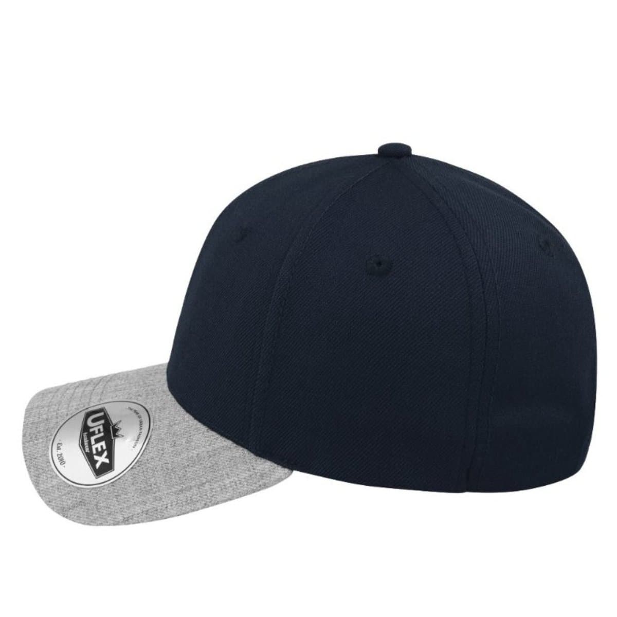 Uflex 6P Curved Peak Snapback - Burgundy Grey / Standard Size 65