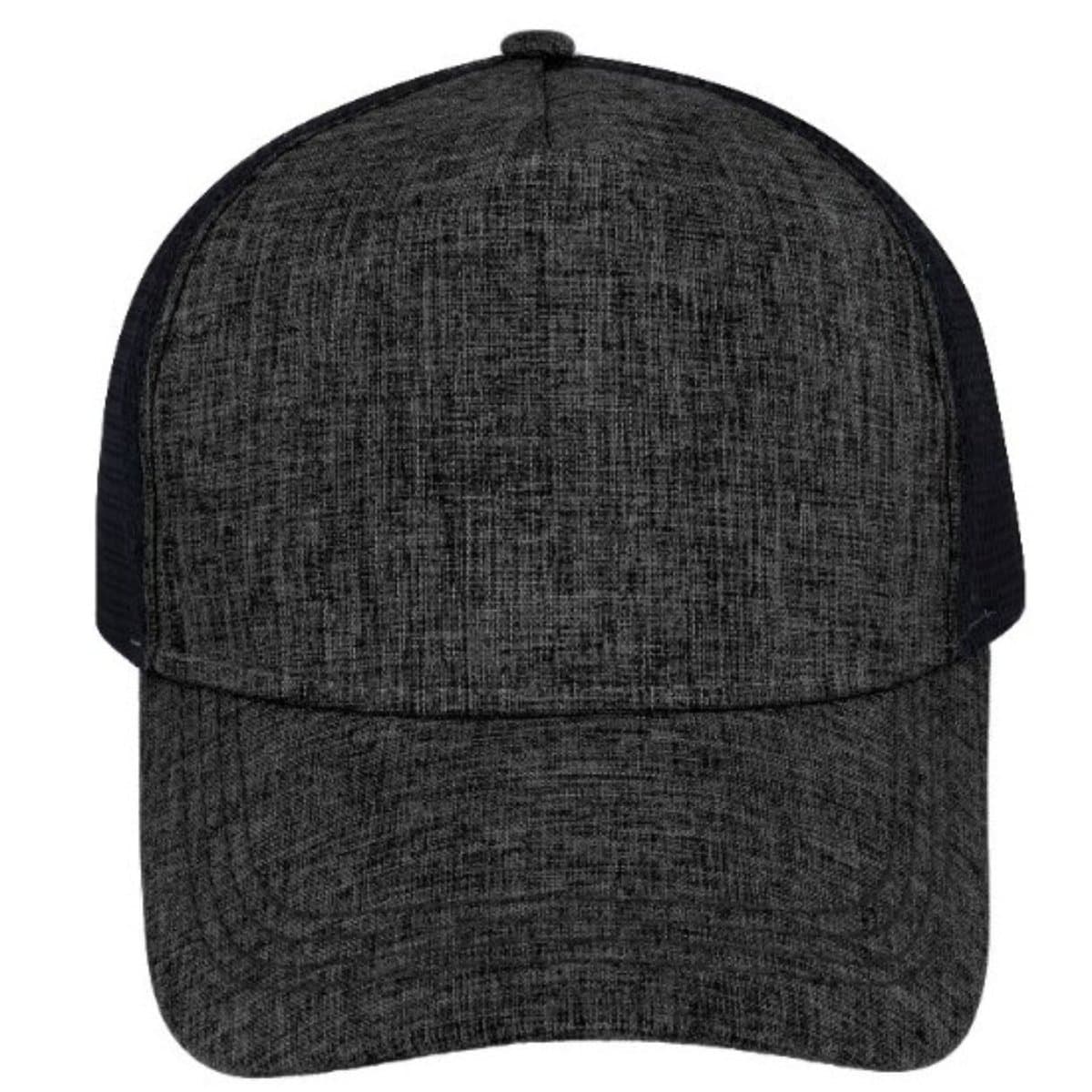 5 Panel Summit Trucker Cap - Charcoal/Black 4