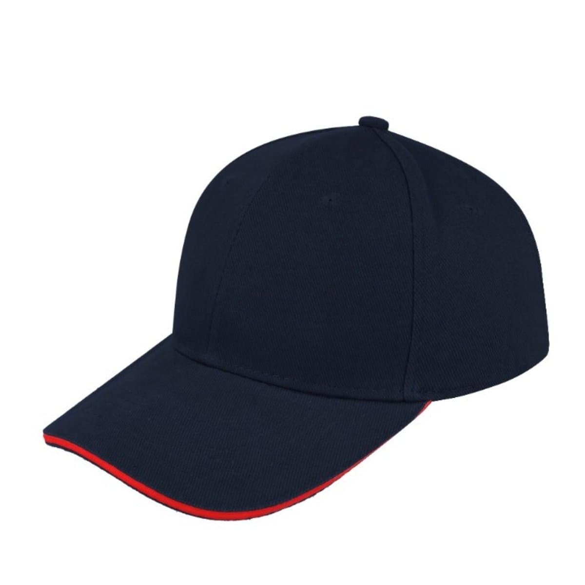 Sandwich Brushed Cotton Cap - White/Black 37
