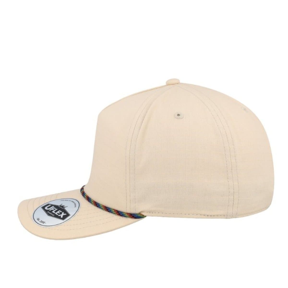5 Panel Ripstop Dad Cap - Light Green/White 17