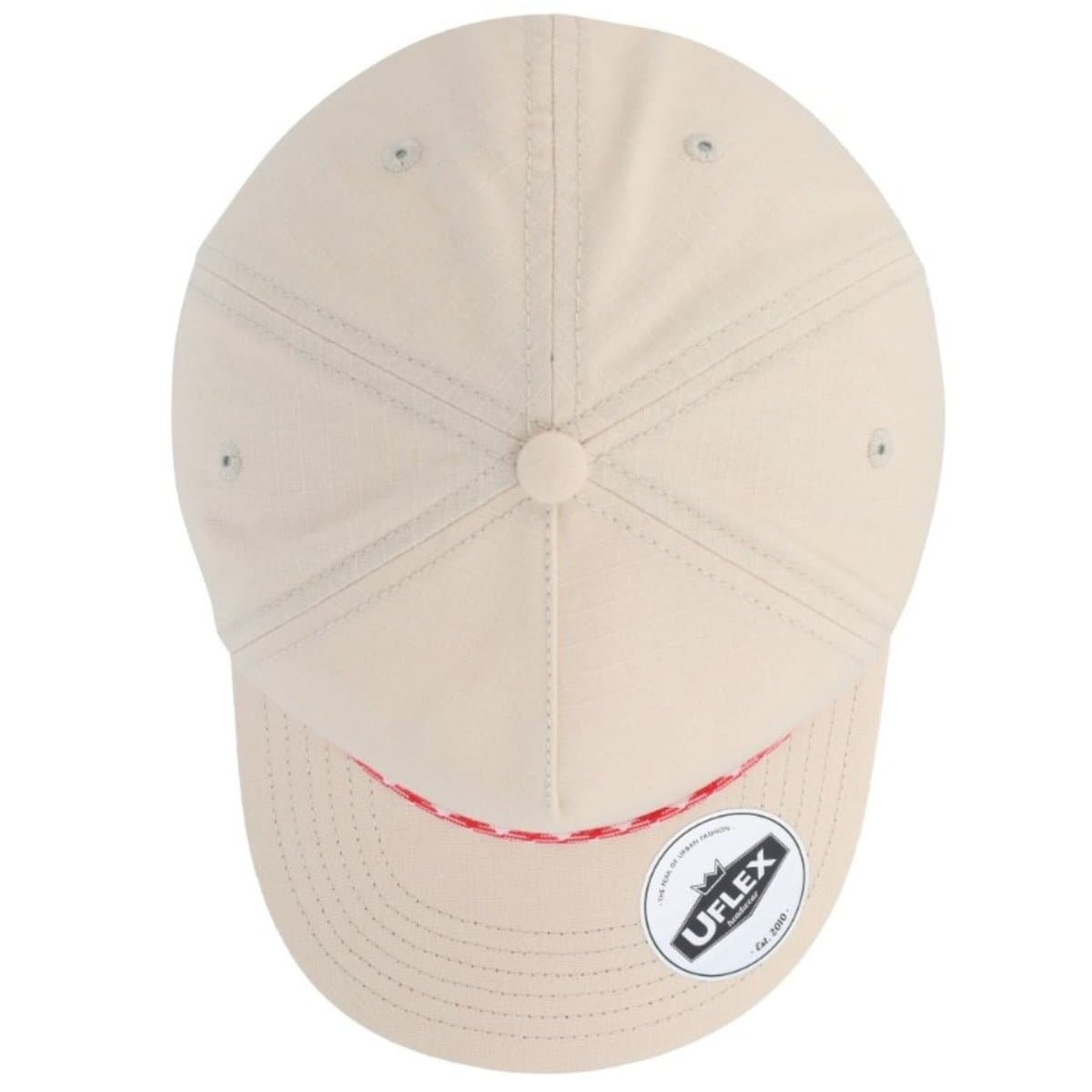 5 Panel Ripstop Dad Cap - Light Green/White 26