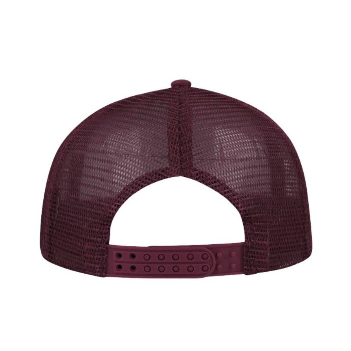 Curved Peak Foam Trucker Cap - Burgundy/Burgandy 15