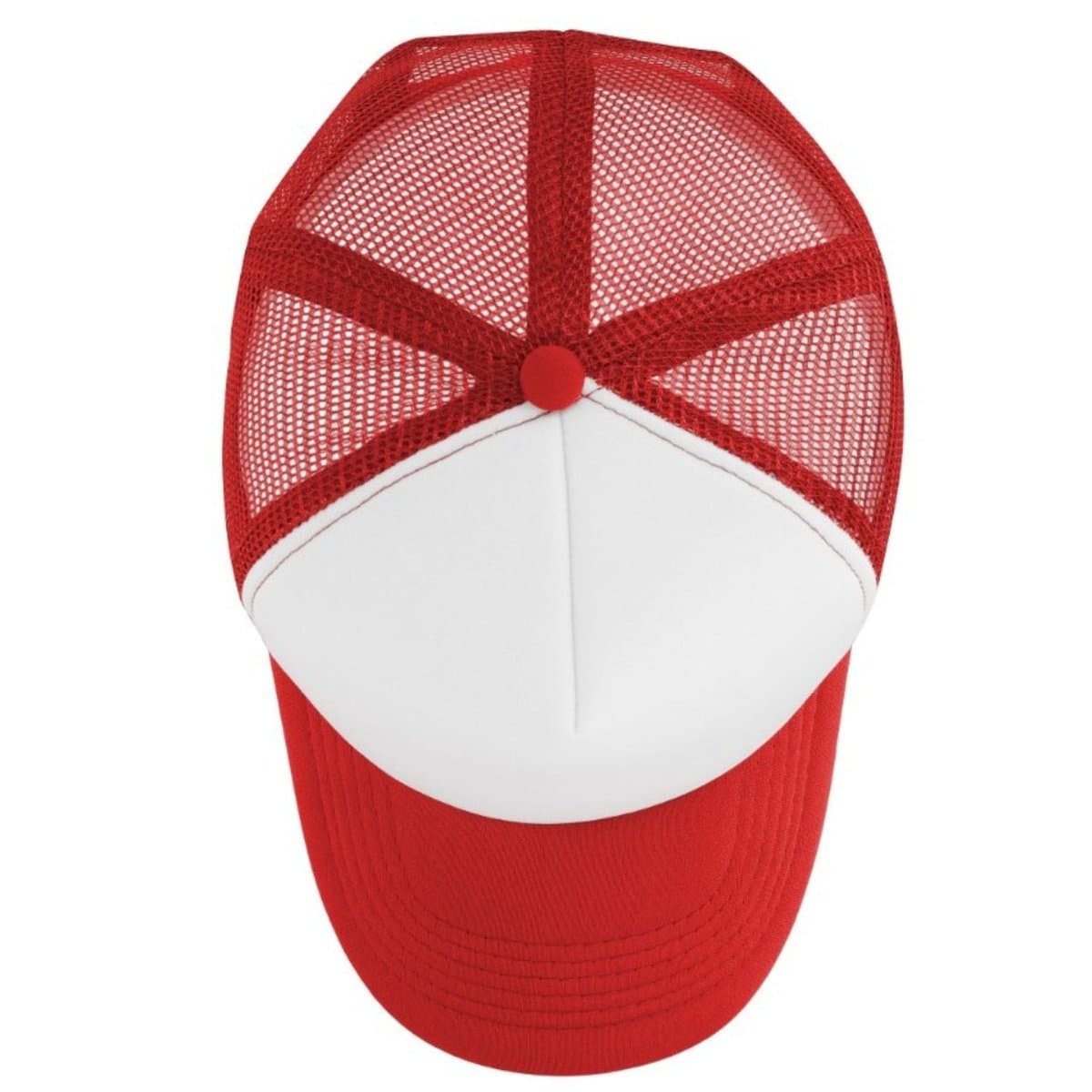 Curved Peak Foam Trucker Cap - White/Grey 62