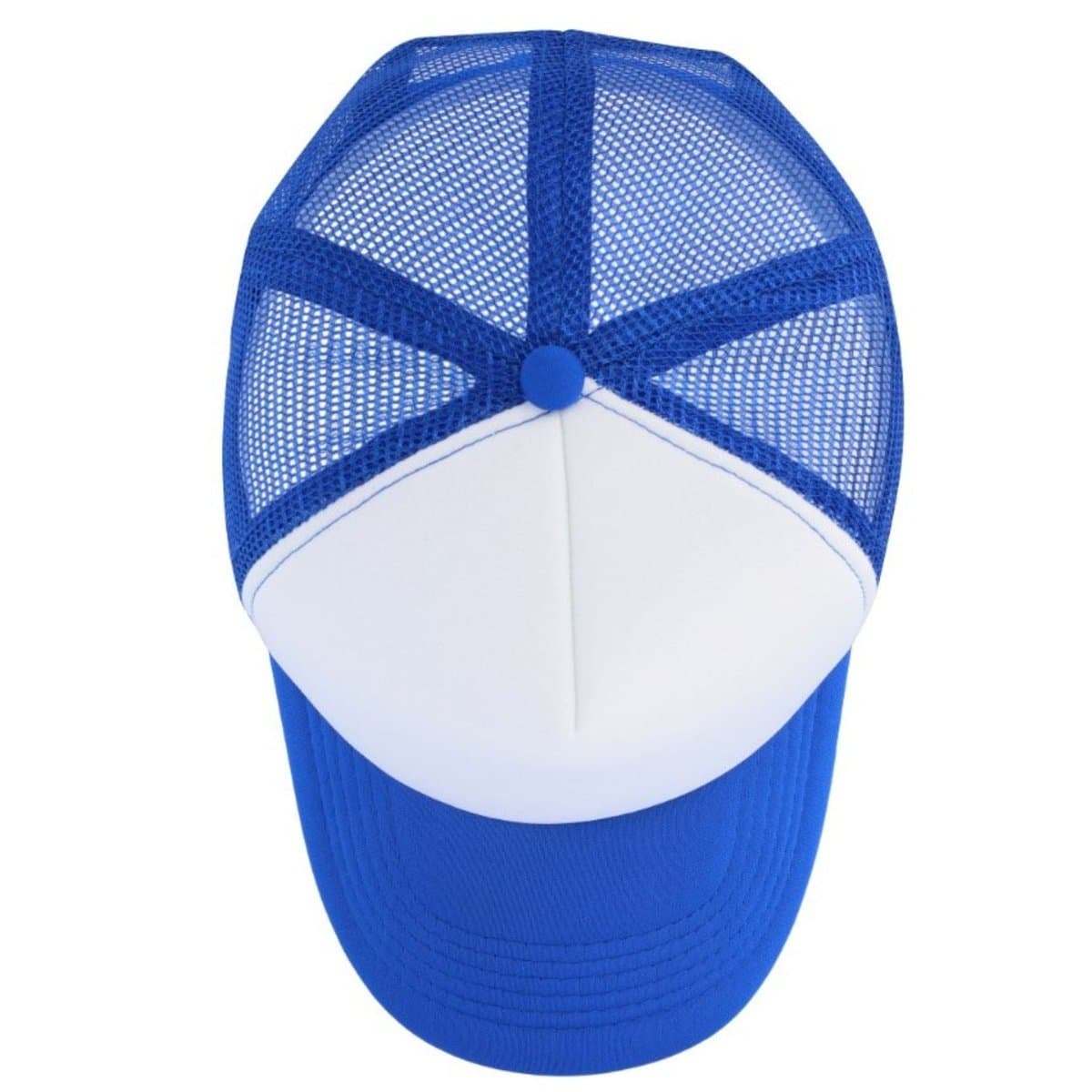 Curved Peak Foam Trucker Cap - White/Grey 68