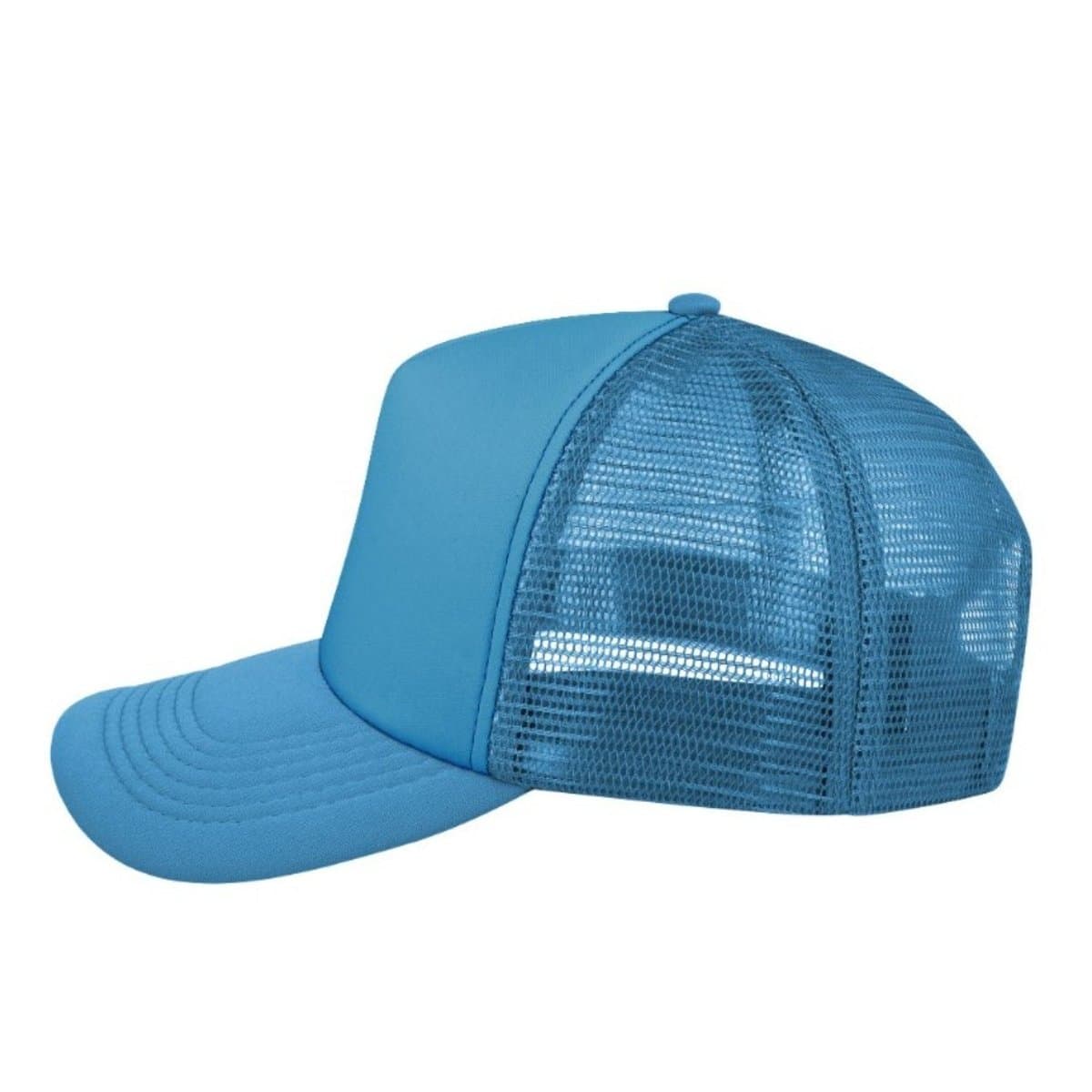 Curved Peak Foam Trucker Cap - White/Grey 77