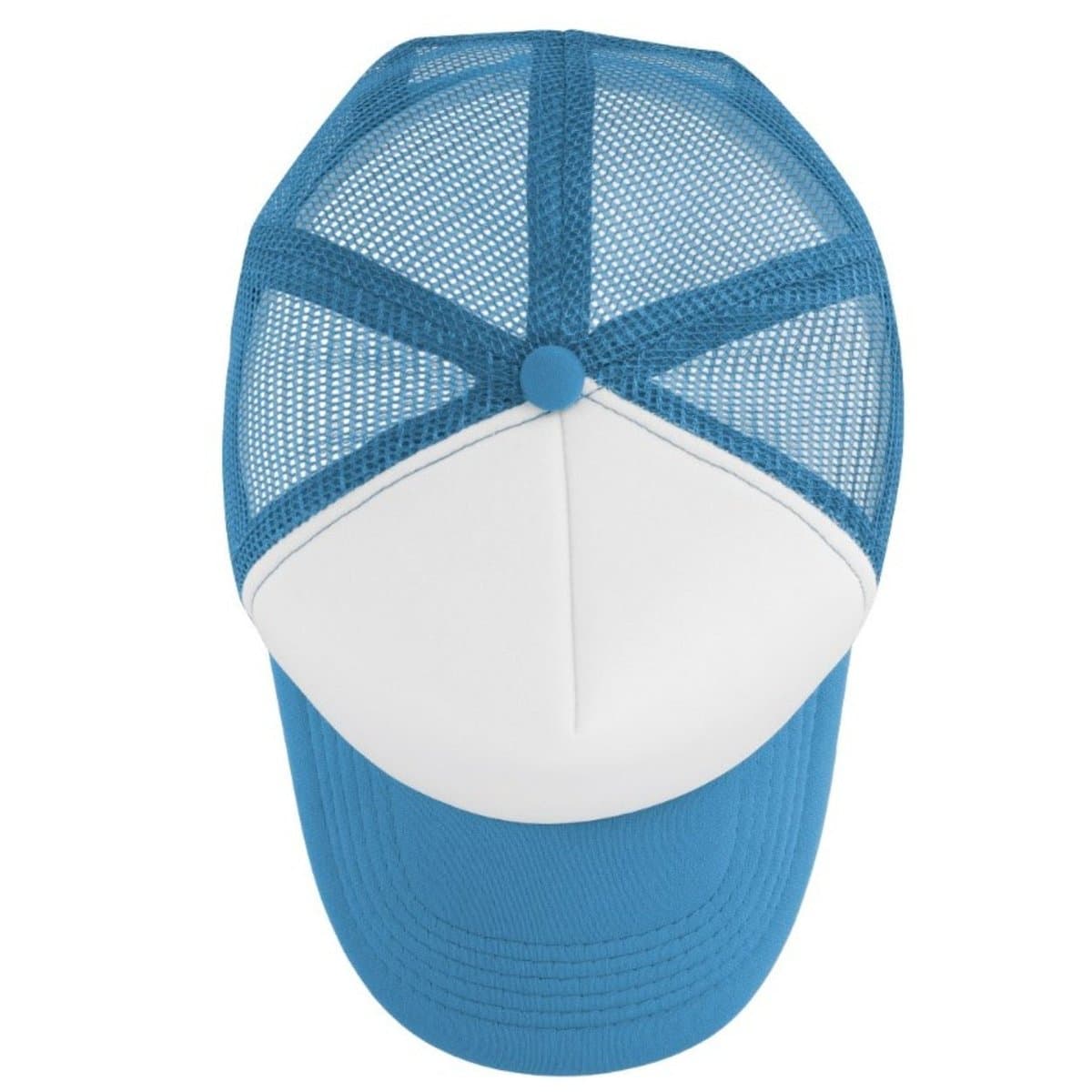 Curved Peak Foam Trucker Cap - White/Grey 86