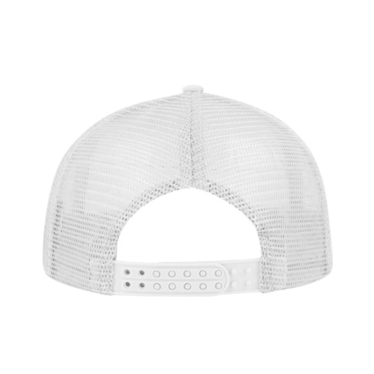 Curved Peak Foam Trucker Cap - White/Grey 87