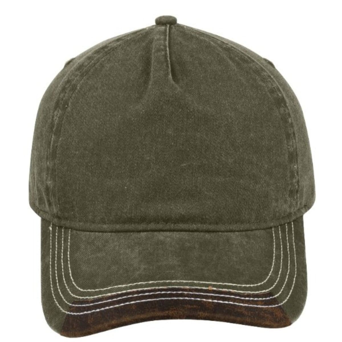 Max Wash 5 Panel Cap - Olive/Brown 28