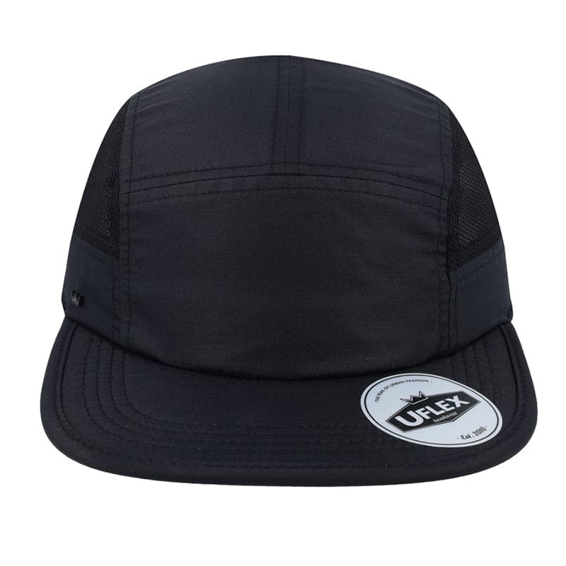 Uflex 6 Panel Active Cap - White/Black/White 4
