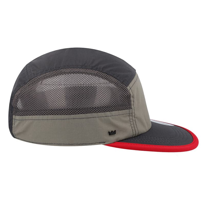 Uflex 6 Panel Active Cap - White/Red/White 12
