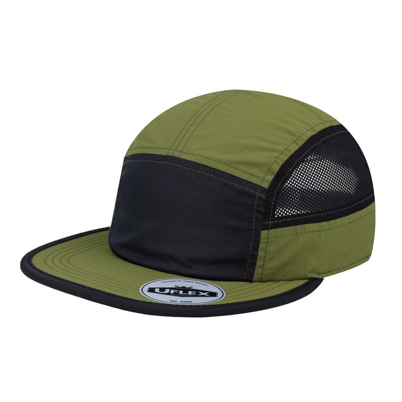 Uflex 6 Panel Active Cap - White/Black/White 25