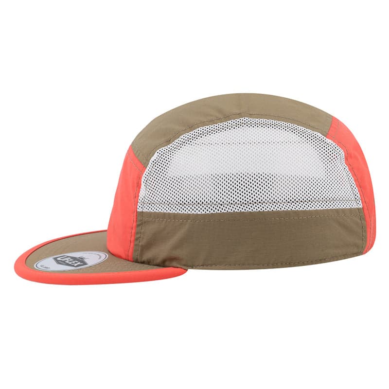 Uflex 6 Panel Active Cap - White/Red/White 29