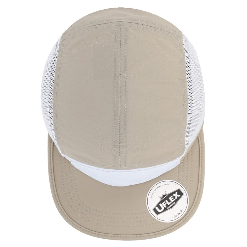 Uflex 6 Panel Active Cap - White/Red/White 38
