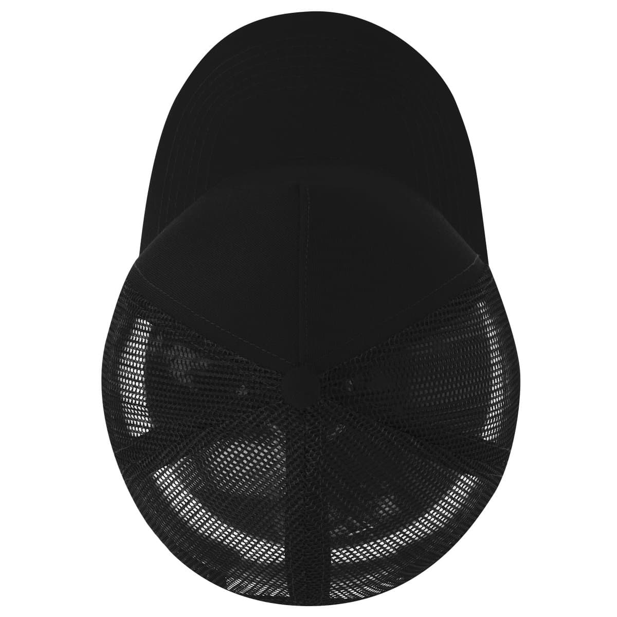 Striped Trucker Cap - Khaki Black Chocolate 8