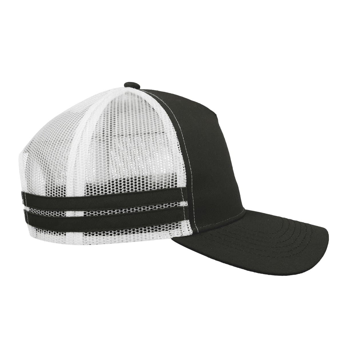 Striped Trucker Cap - Bottle White Bottle 12