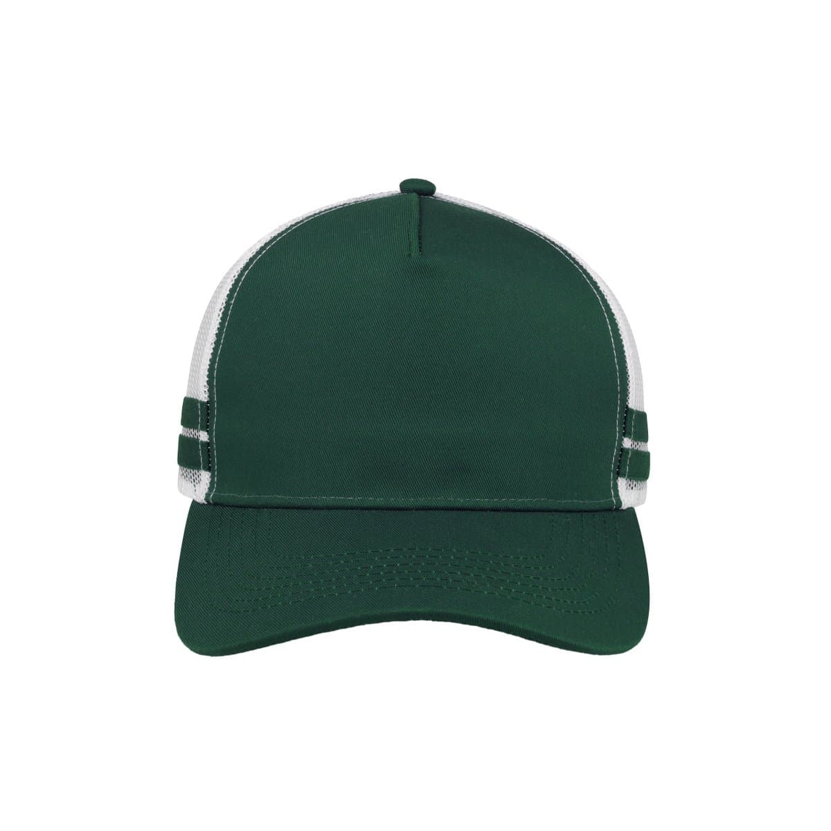 Striped Trucker Cap - Khaki Black Chocolate 16