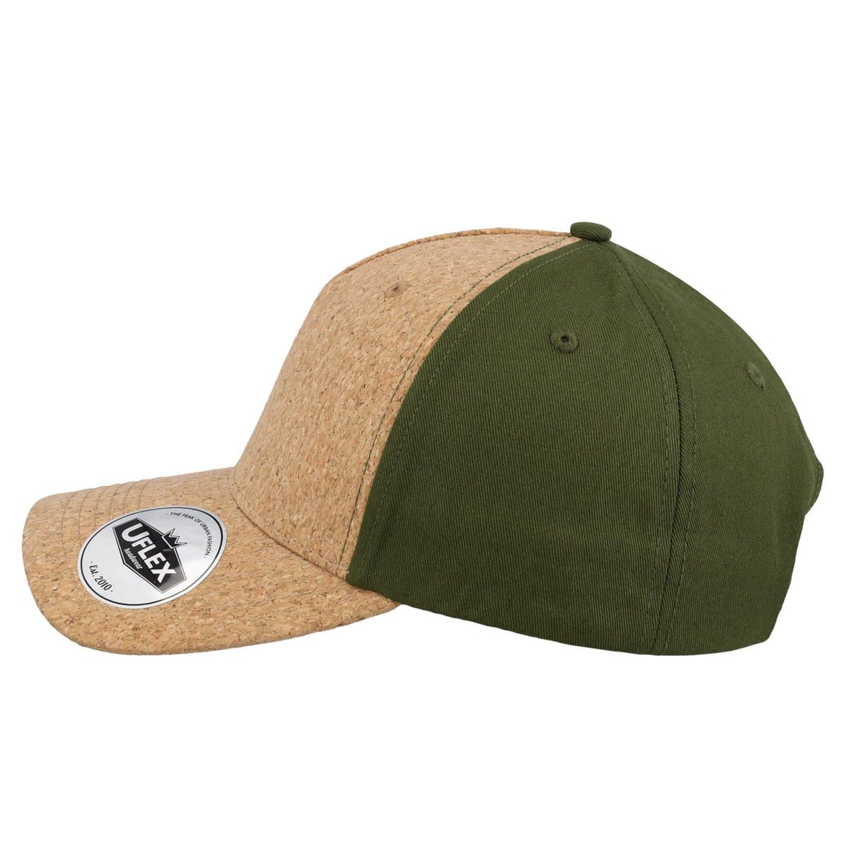 Uflex Cork 5 Panel Cap - Cork/Khaki 17
