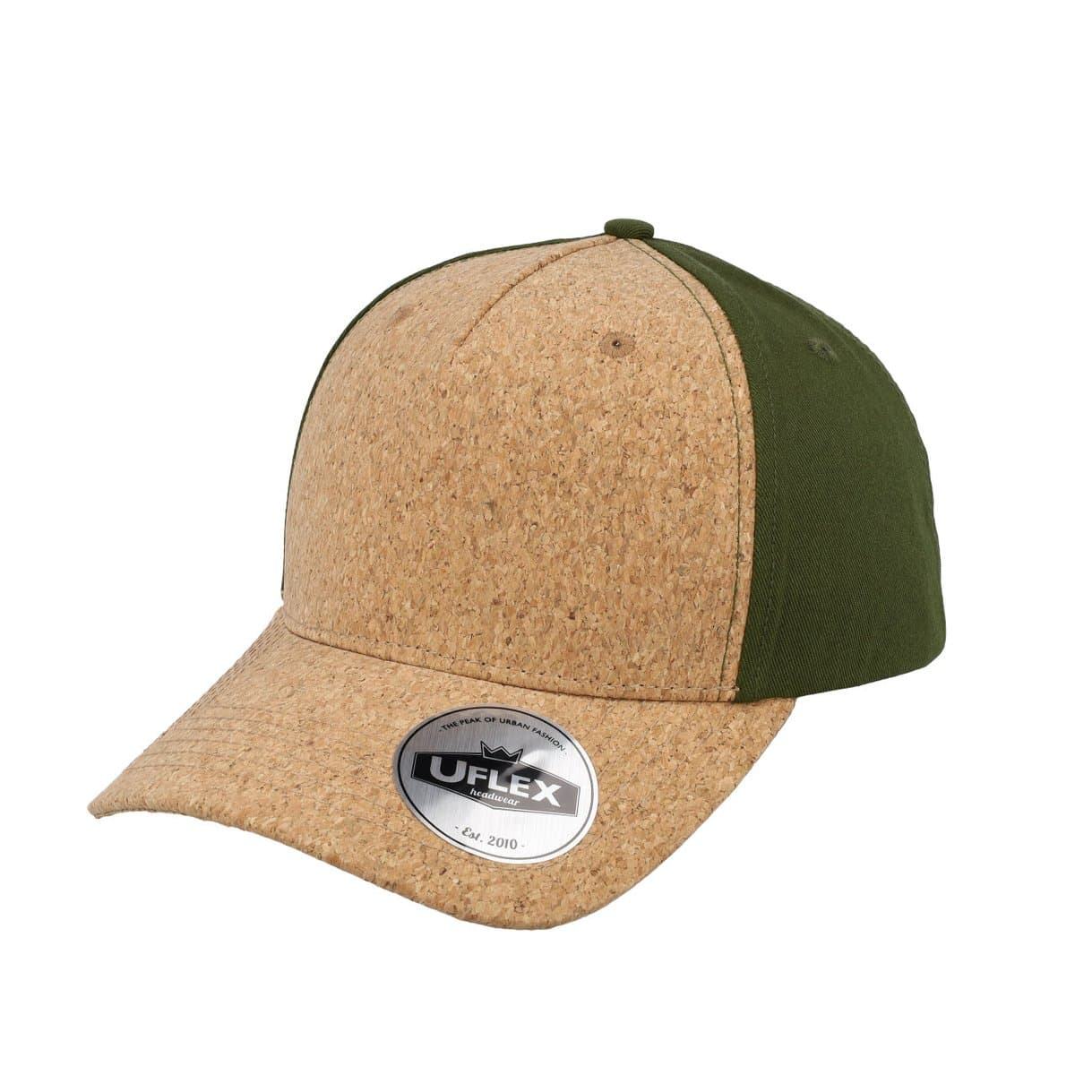 Uflex Cork 5 Panel Cap - Cork/Olive 19