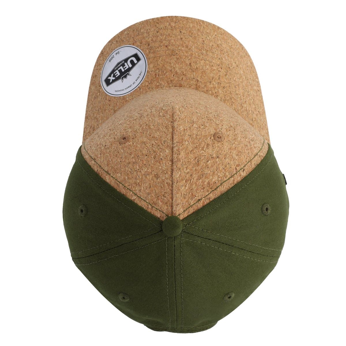 Uflex Cork 5 Panel Cap - Cork/Olive 20