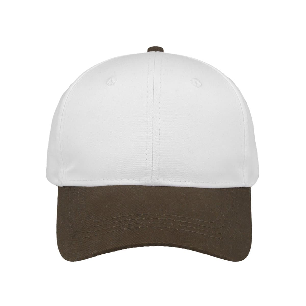 SA Two-Tone 6 Panel Cap - White/Chocolate 7