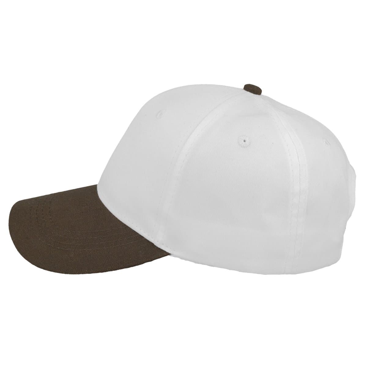 SA Two-Tone 6 Panel Cap - White/Chocolate 10