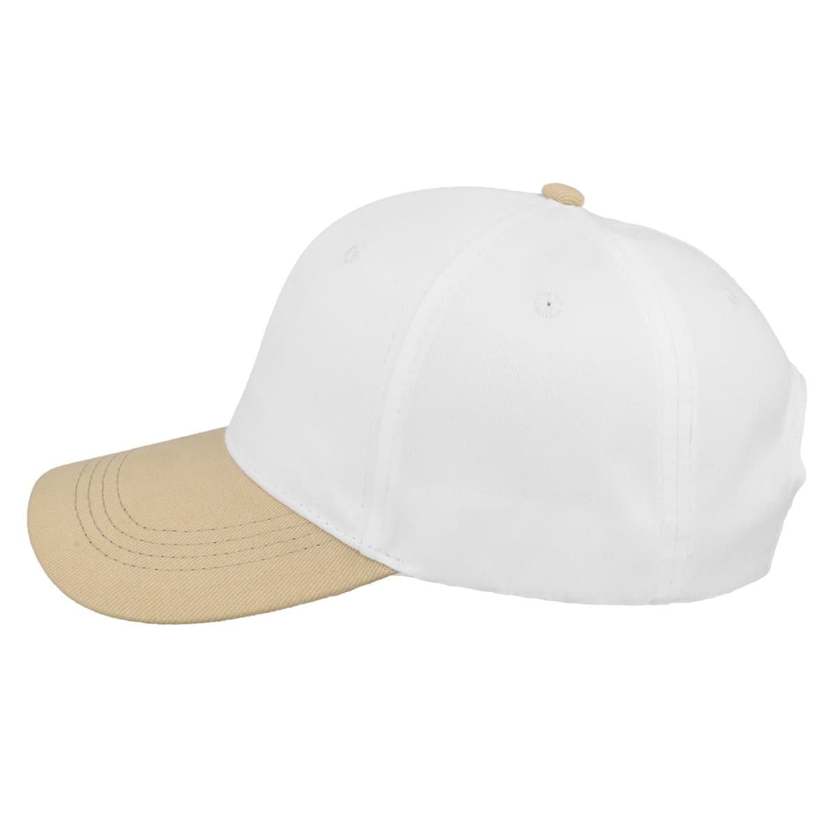 SA Two-Tone 6 Panel Cap - White/Chocolate 46