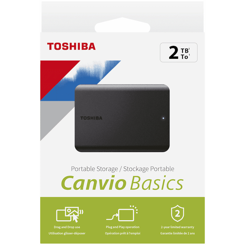 Toshiba Canvio Basics 2tb 2.5" USB 3.2 - Black - Black 11