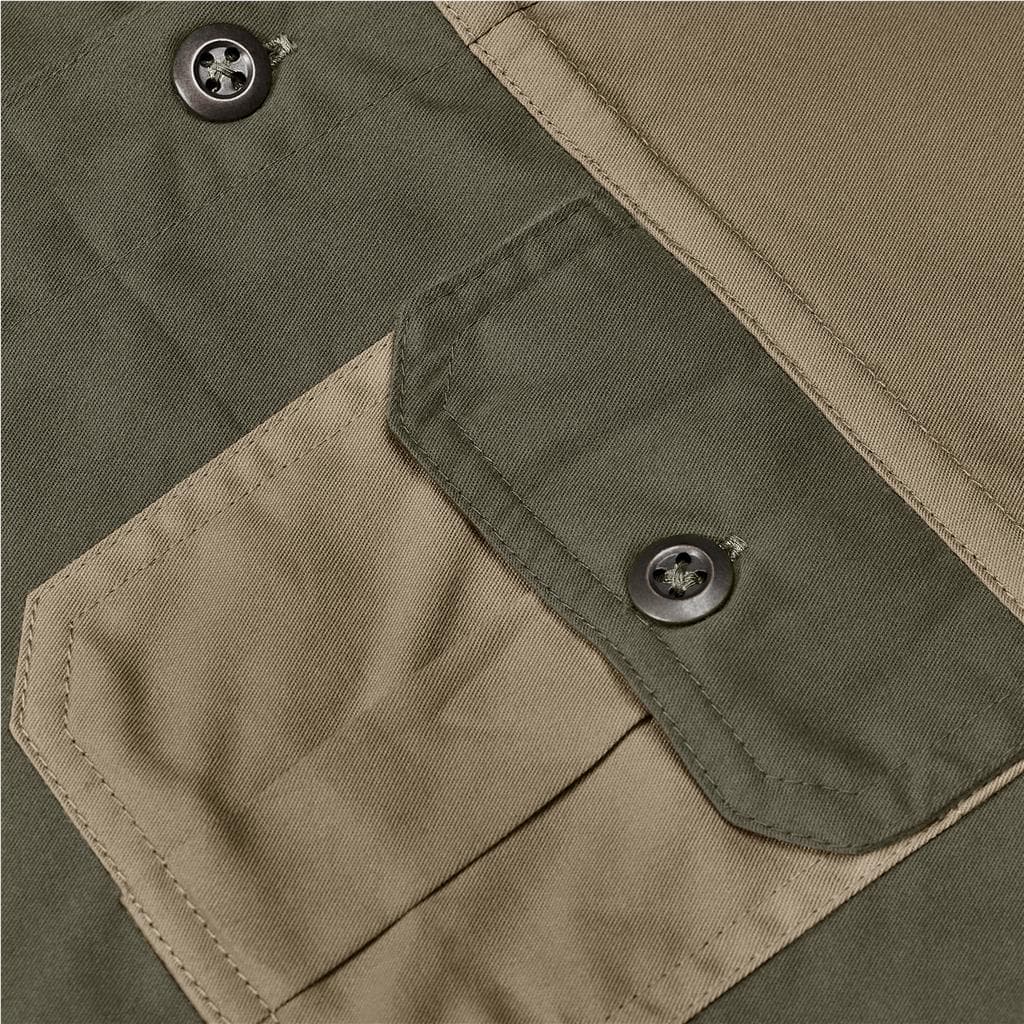 Mens Short Sleeve Serengeti 2-Tone Bush Shirt 6