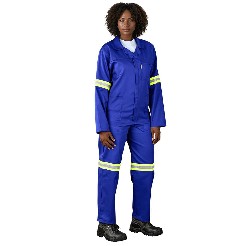 Trade Polycotton Conti Suit - Reflective Arms & Legs - Yellow Taped 2
