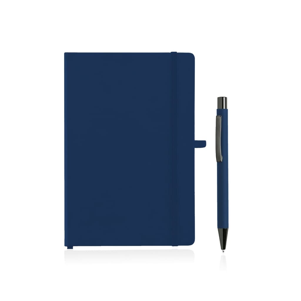 BORNA - Giftology A5 Hard Cover Notebook and Pen Set - Navy 1