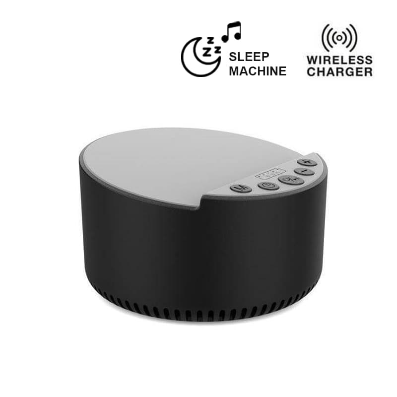 ROVIK - Giftology 3-in-1 Bluetooth Speaker with Sleep Machine and 15W Wireless Charger - Black 1