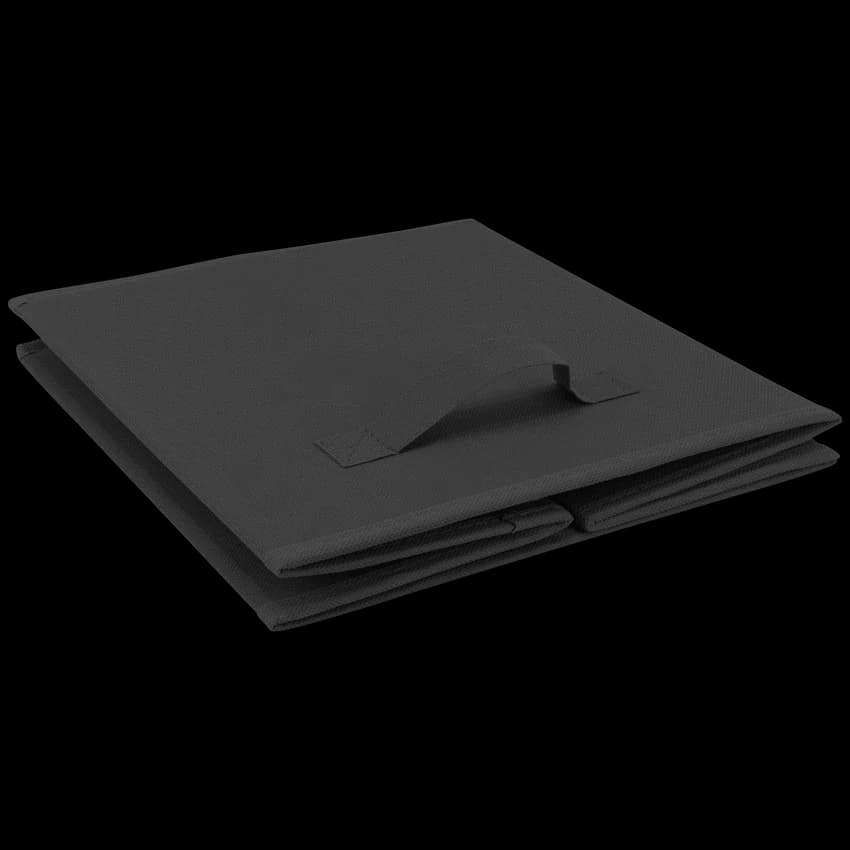 Everfurn Storeman Black, Collapsible Fabric Organiser Storage Basket 5