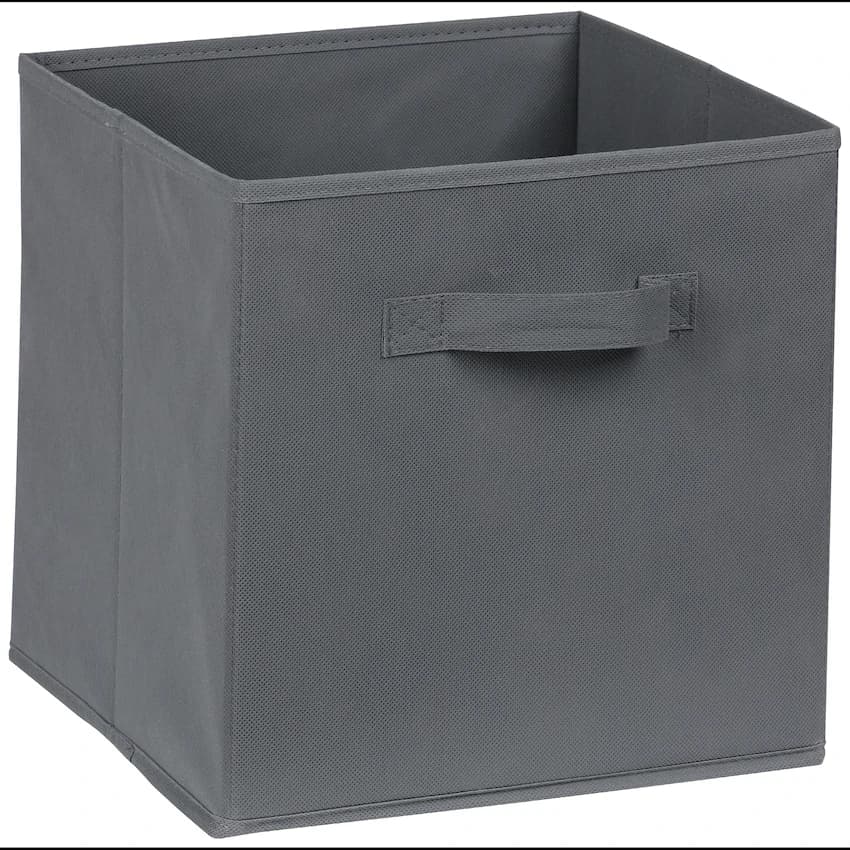 Everfurn Storeman Black, Collapsible Fabric Organiser Storage Basket 3