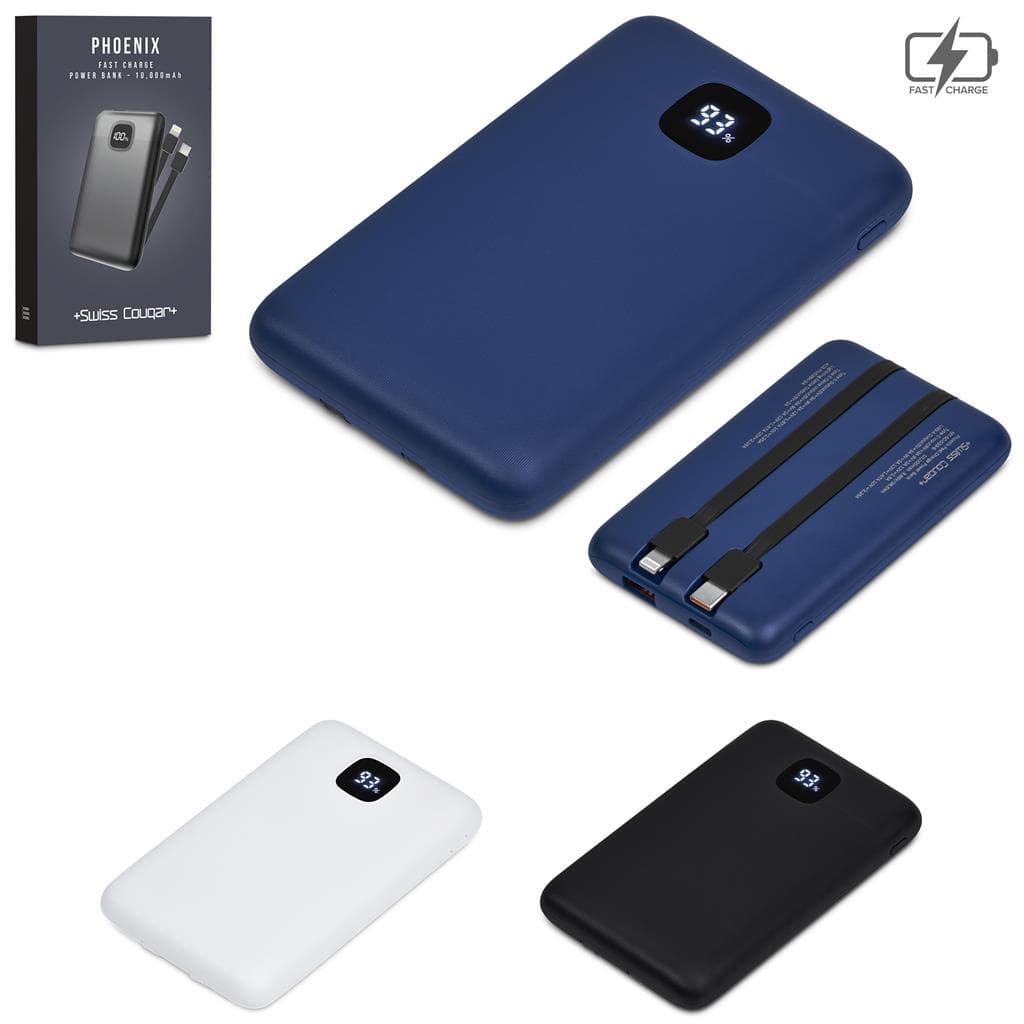 Swiss Cougar Phoenix Fast Charge 22.5W Power Bank - 10,000mAh 5