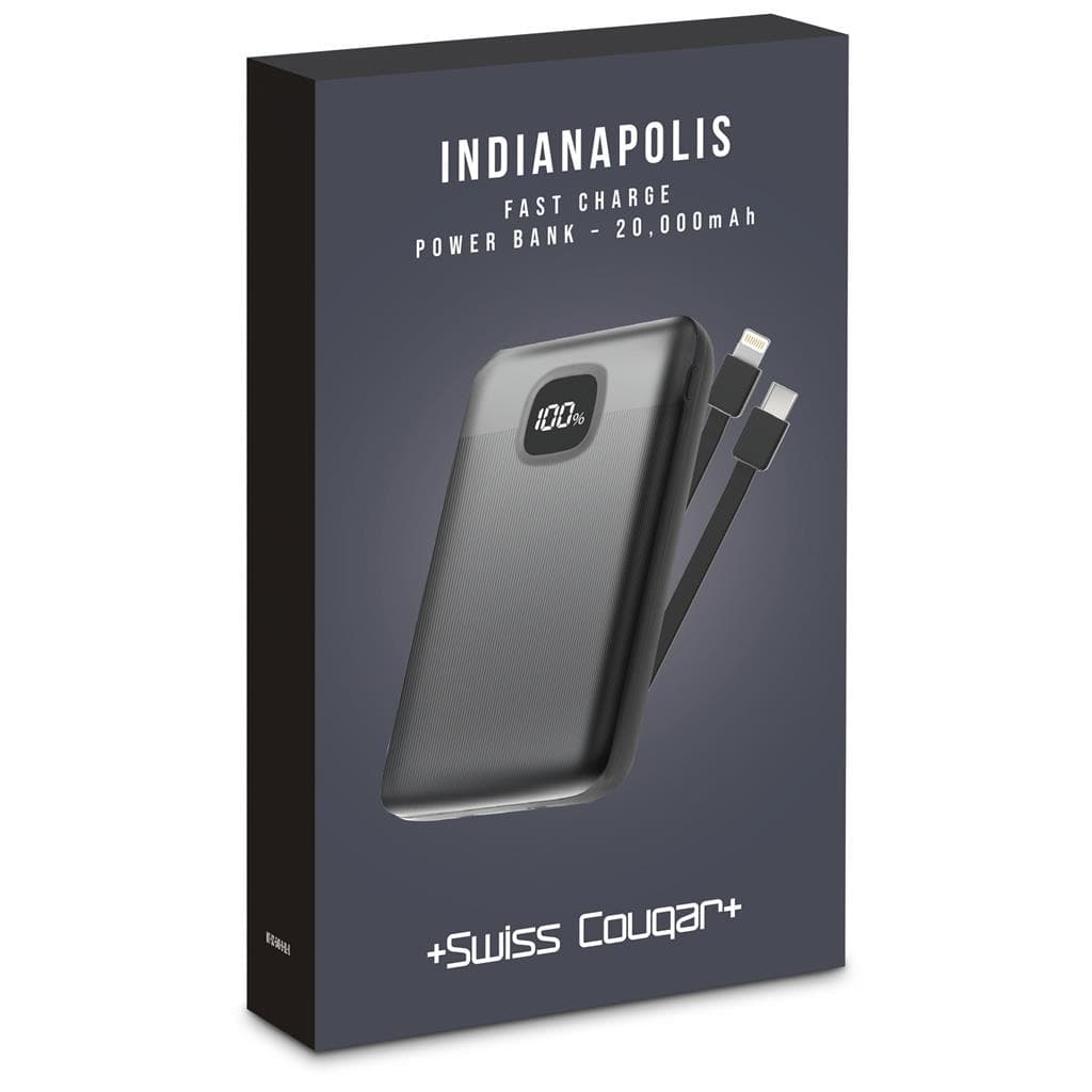 Swiss Cougar Indianapolis Fast Charge 22.5W Power Bank -20,000mAh 5