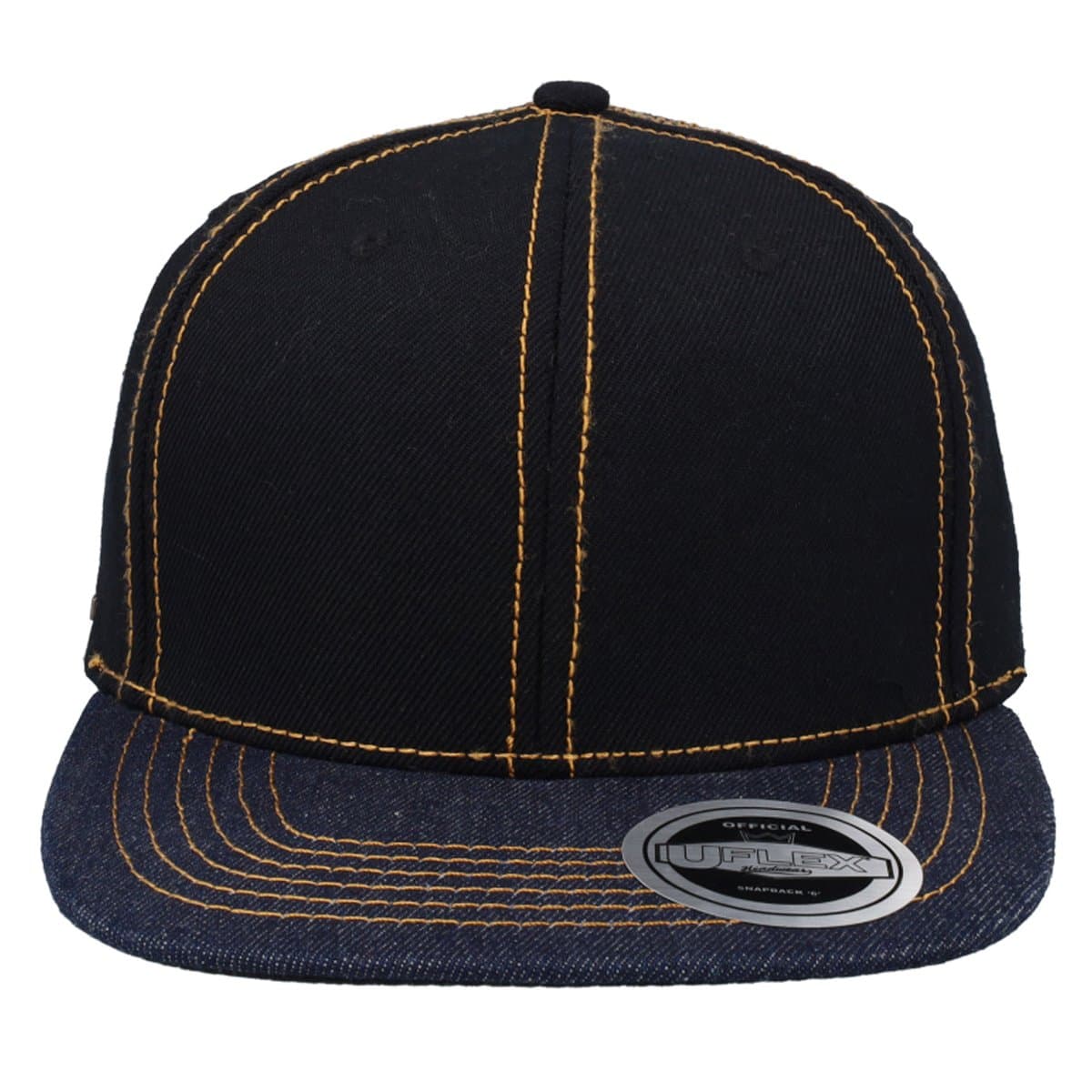 Uflex 6P Flat Peak Snapback - Grey Melange 58