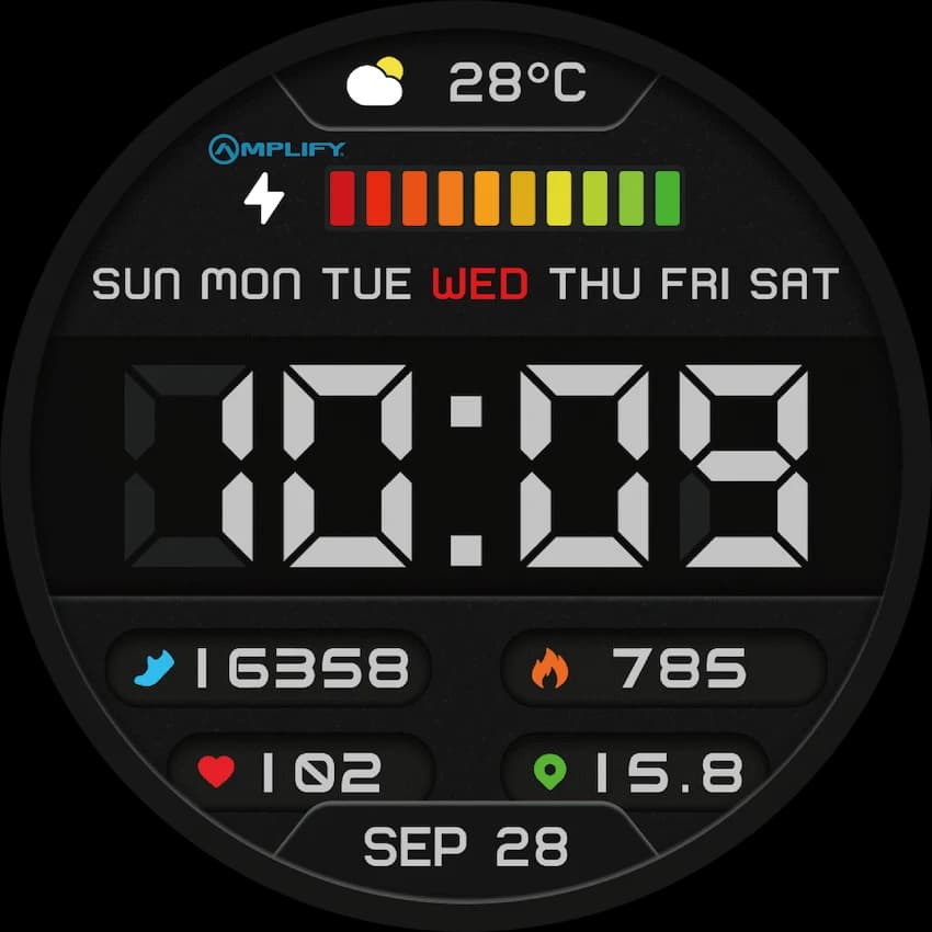 Amplify Compete Series Smart Watch - Black 8