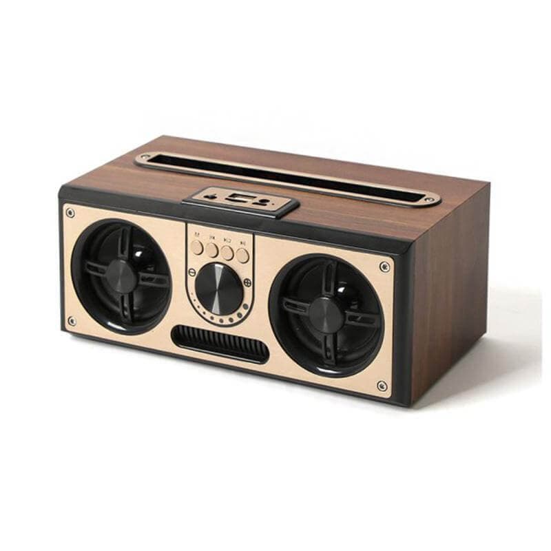 SEVAN - Giftology Retro Wood 20W Bluetooth Speaker with FM 1