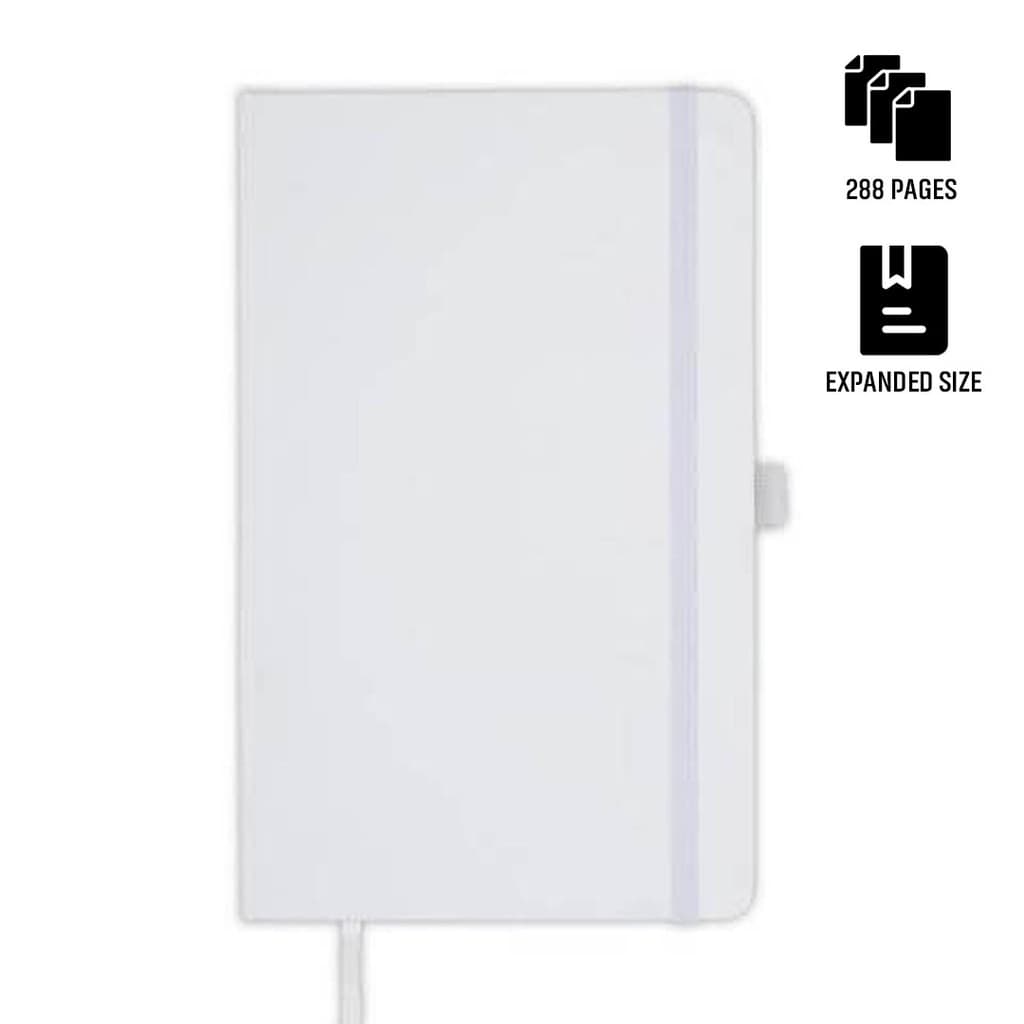 BARON - Santhome Expanded A5 Hard Cover Notebook - White 1