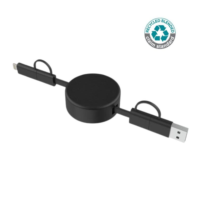 BRELA - @memorii Set of Recycled Laptop Stand and retractable cable