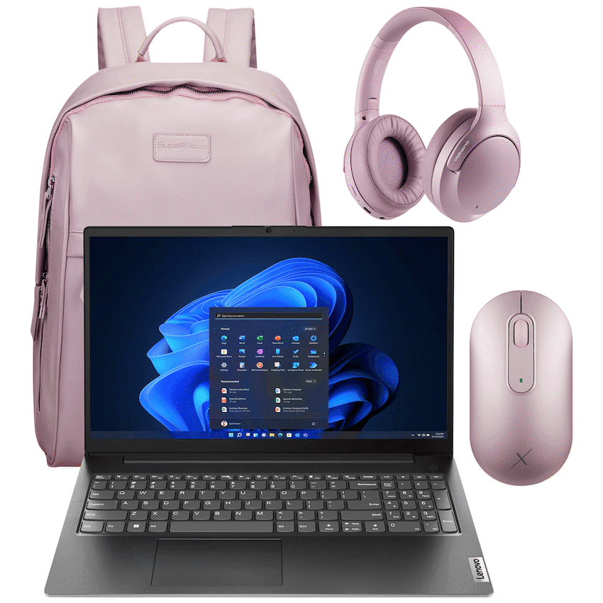 Lenovo 82YU015DSA - V15 AMD Ryzen 5 16/512 Ladies Bundle