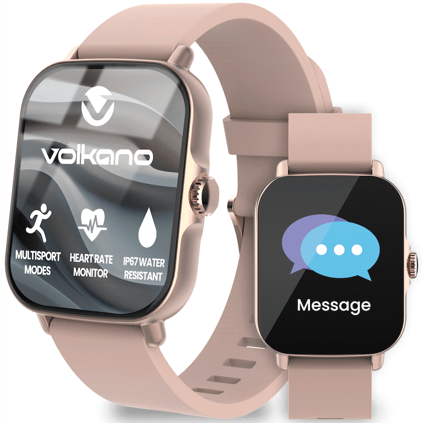 Volkano Active Tech Serene series Watch with heart rate monitor - Gold 1