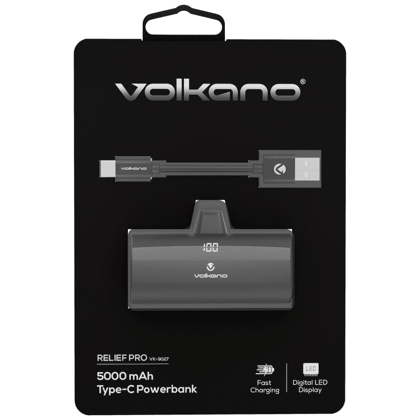 Volkano Relief Pro Power Bank - 5000mah Type-C Direct Plug-in 2
