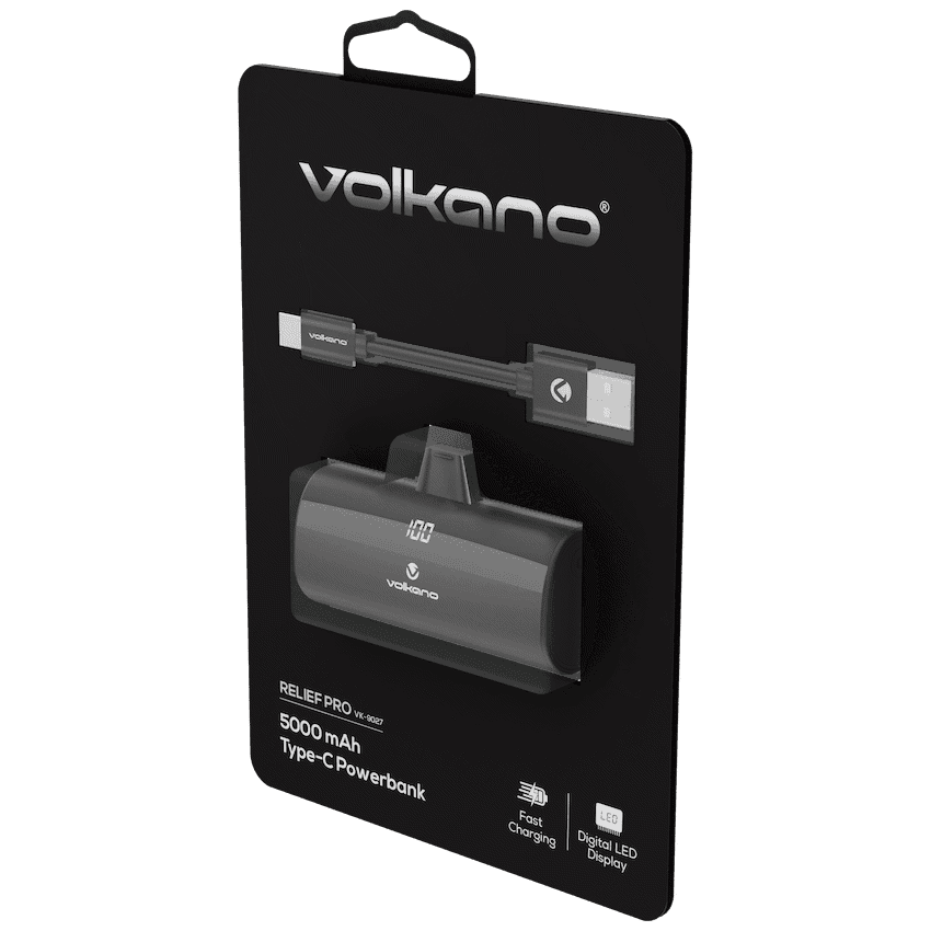 Volkano Relief Pro Power Bank - 5000mah Type-C Direct Plug-in 4