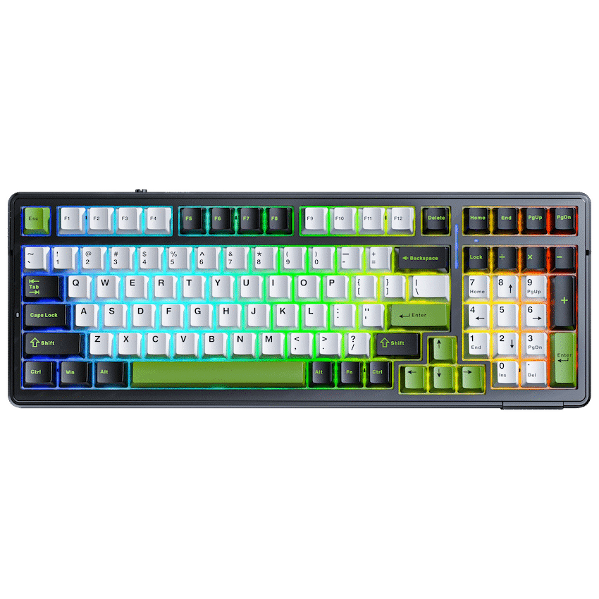 Aula Mechanical Gasket 80% Keyboard Multimode - Black/White/Grey 1