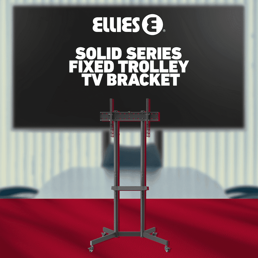 Ellies Solid series Fixed Trolley TV Bracket 37" - 70" TVs 13