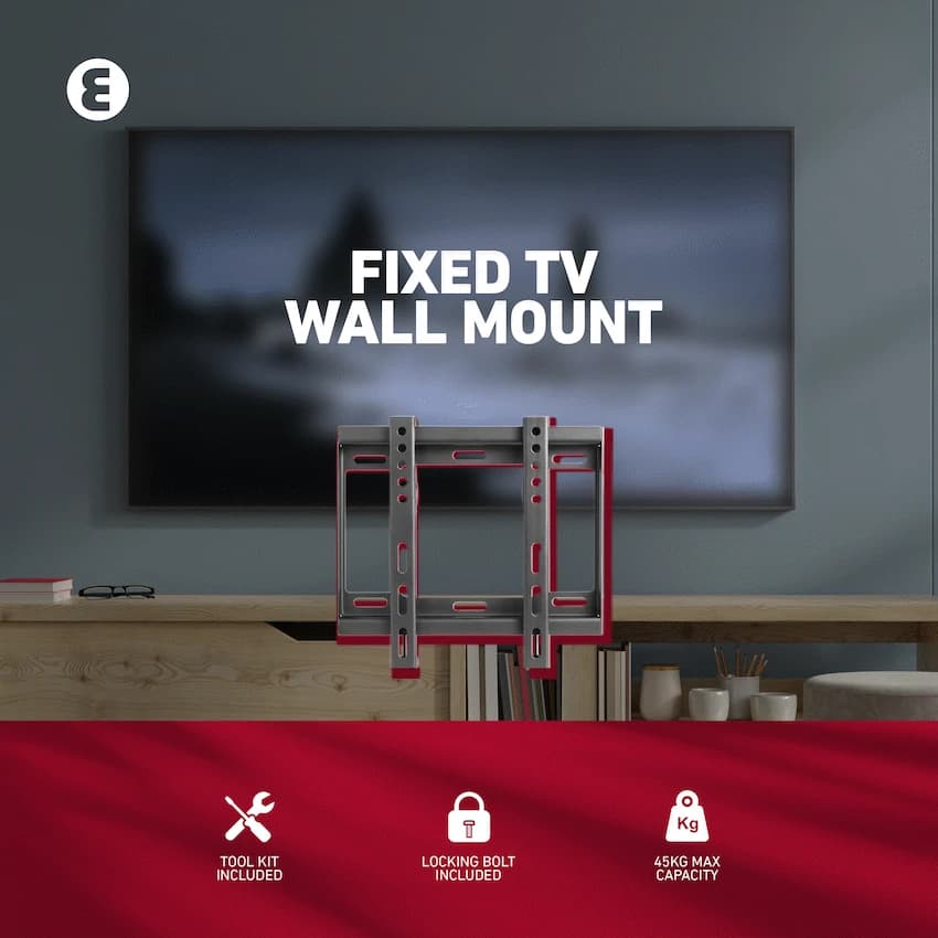 Ellies Solid series Fixed Tv Wall Mount For 23" - 42" TVs 10