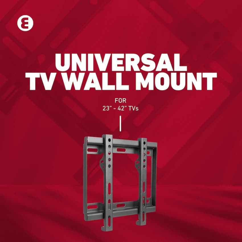 Ellies Solid series Fixed Tv Wall Mount For 23" - 42" TVs 11