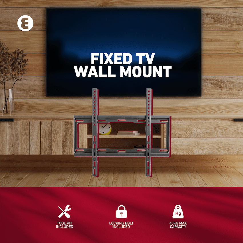 Ellies Solid series Fixed Tv Wall Mount For 32" - 55" TVs 10