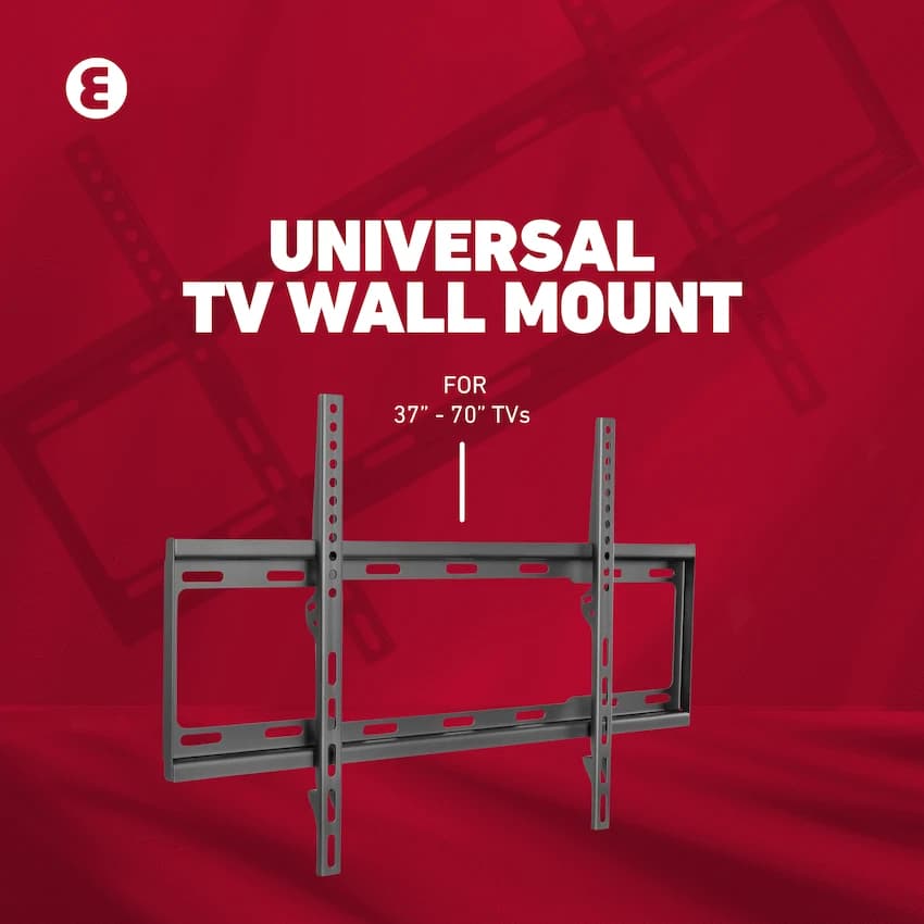 Ellies Solid series Fixed Tv Wall Mount For 37" - 70" TVs 11